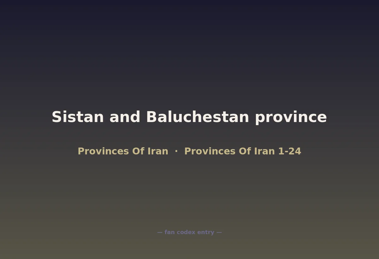 Sistan and Baluchestan province